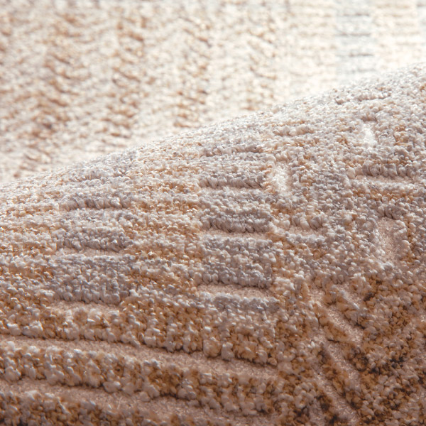 ラグ 絨毯 カーペット 約1.5畳  約133×195cm ゴールド グレー 高級カーペット ウィルトン織｜hagihara6011｜03
