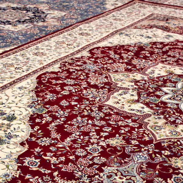ラグ 絨毯 カーペット 約2.5畳 約160×230cm レッド ブルー 高級