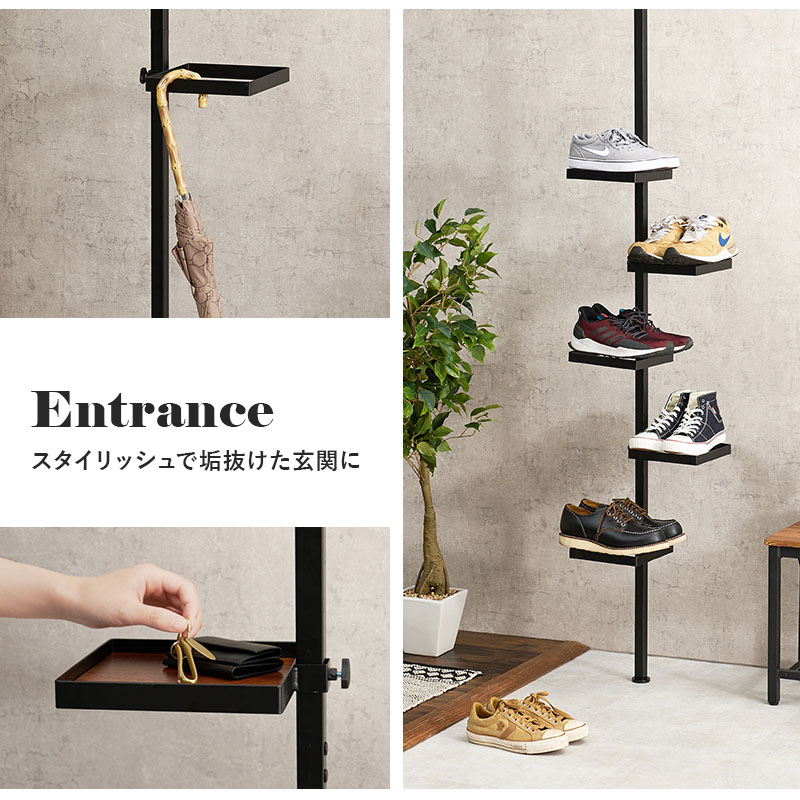 【人気商品】萩原(Hagihara) オープンシェルフ ラック 突っ張り  5段 Amazon｜萩原(Hagihara) オープンシェルフ ラック 突っ張り 【木目調棚