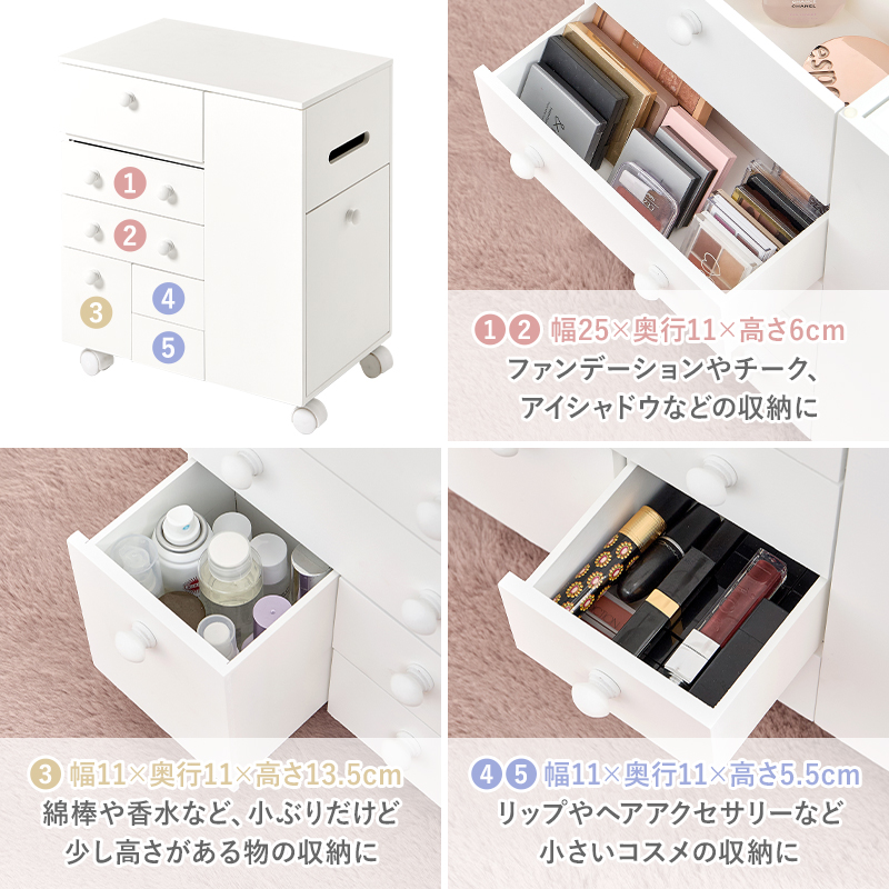 HAGiHARA（萩原） ドレッサー おしゃれ コンパクト ドレッサーテーブル