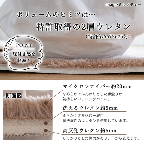 洗える 約35Rcm 円形 新EXマイクロ2層ウレタン チェアパッド｜hagihara6011｜05