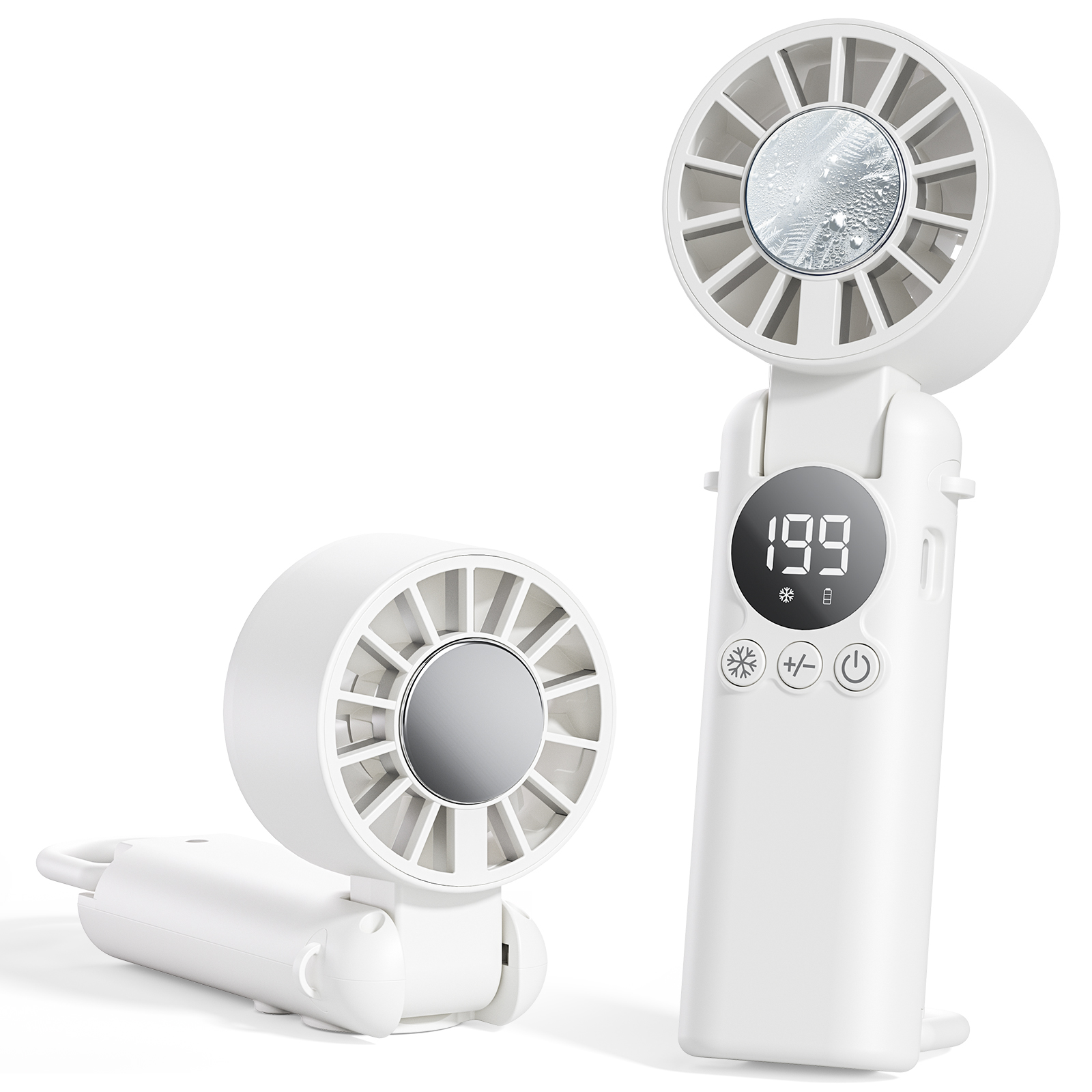 HAGOOGI ハンディファン 冷却プレート 扇風機 携帯扇風機 冷風機 小型