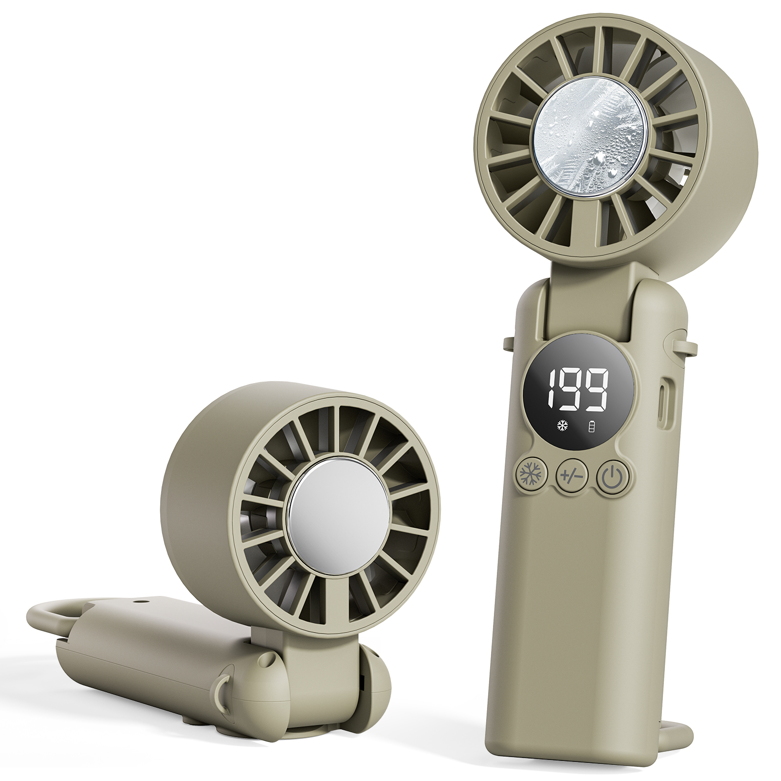 Hands Free ポータブル扇風機 HAGOOGI ハンディファン 冷却プレート 扇風機 携帯扇風機 冷風機 小型