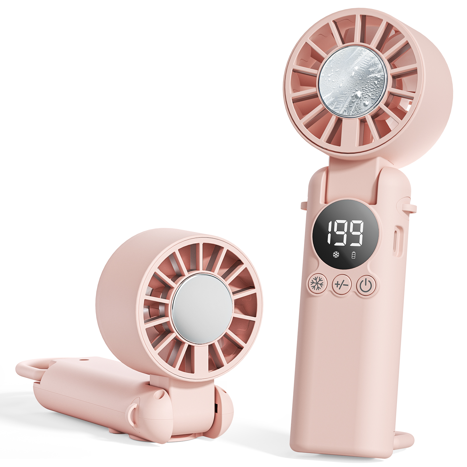 HAGOOGI ハンディファン 冷却プレート 扇風機 携帯扇風機 冷風機 小型