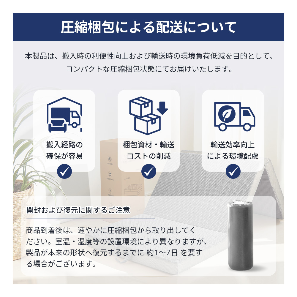 2025新品】マットレス 高反発 ダブル 敷布団 敷き布団 三つ折り 高反発 
