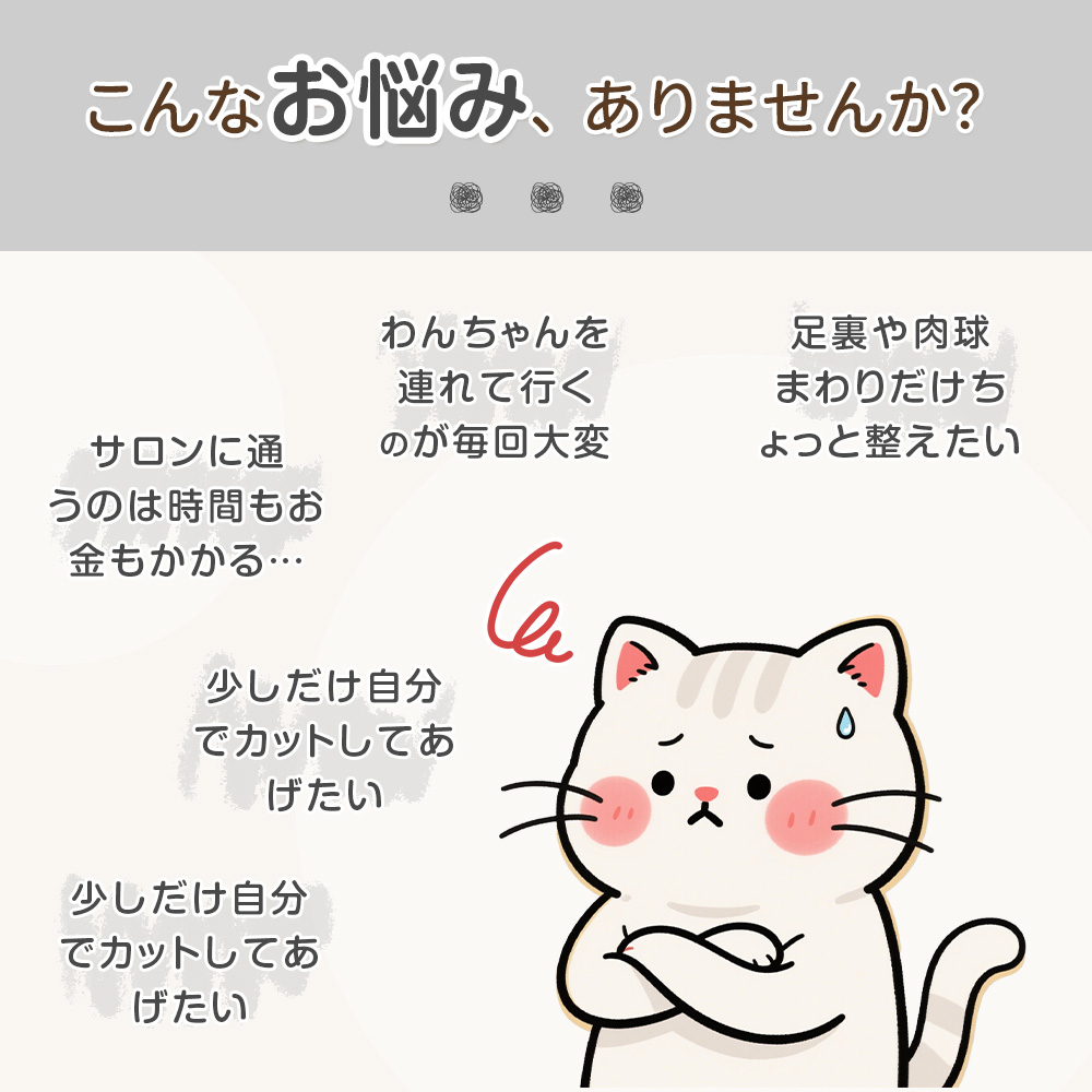 ペットバリカン 犬用バリカン コードレス 簡単 安全 ミニバリカン ペット シェーバー カット ペット用バリカン 猫用 犬用 肉球の毛 関連画像4