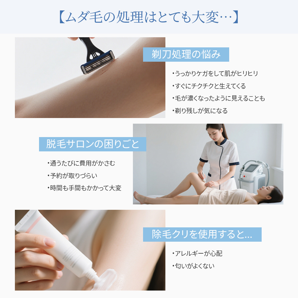 レディースシェーバー 電気シェーバー 女性用 ボディシェーバー IPX6防水 充電式 電動シェーバー 肌にやさしい vio 顔/腕/脚 全身ケア 関連画像1