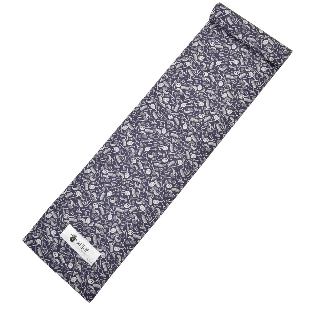 未仕立て 反物 東レシルック 小紋 グレー 洗える着物 カジュアル お茶