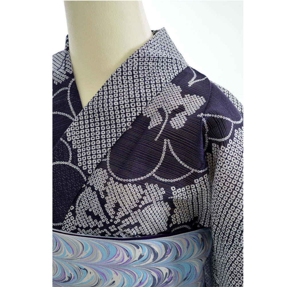 コシノジュンコ 浴衣 レディース junko koshino 綿絽浴衣 ゆかた