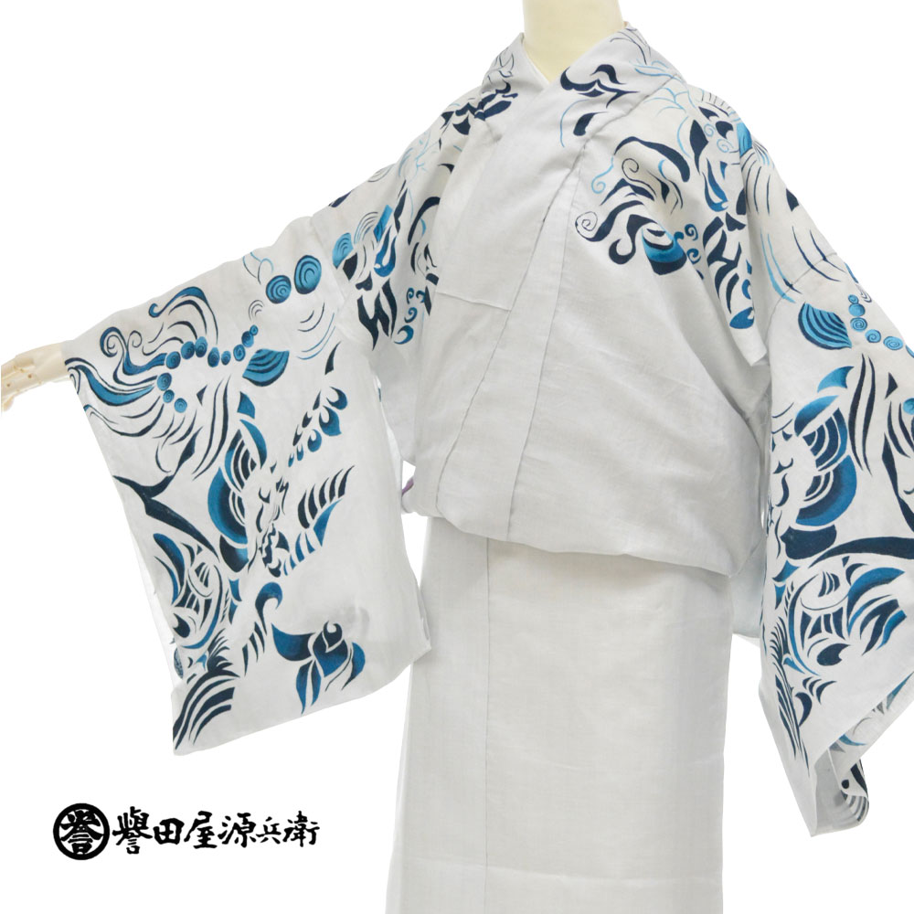 誉田屋源兵衛 【 1点限り｜未仕立て 】 浴衣 反物 綿麻浴衣 琉球