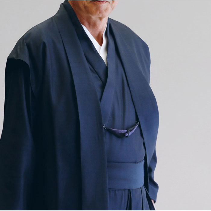 一杢 門 着物スーツ 特注正絹 M L LL 羽織風ベスト・上着・パンツ3点