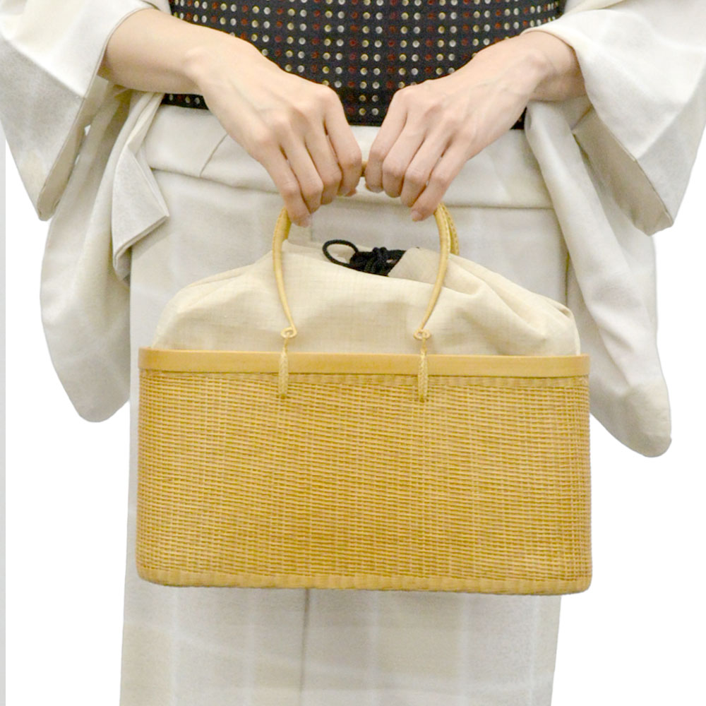 和装 竹かごバッグ 夏 浴衣 着物 小物 京都 和小物さくら 日本製 高級