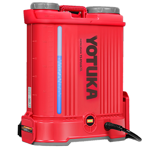 電動噴霧器 背負い式 20L バッテリー式 コードレス 最大使用時間4.5H ノズル6種付 かき混ぜ機能付き 高性能ベルト YS-EFULB20L  1年保証