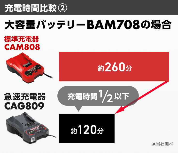 公式】パワーワークスシリーズ共通急速充電器 24V/48V CAG809 ※ご使用