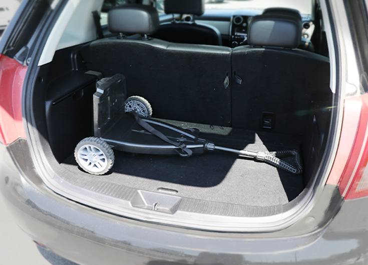 小型なので、車に積み込みもOK