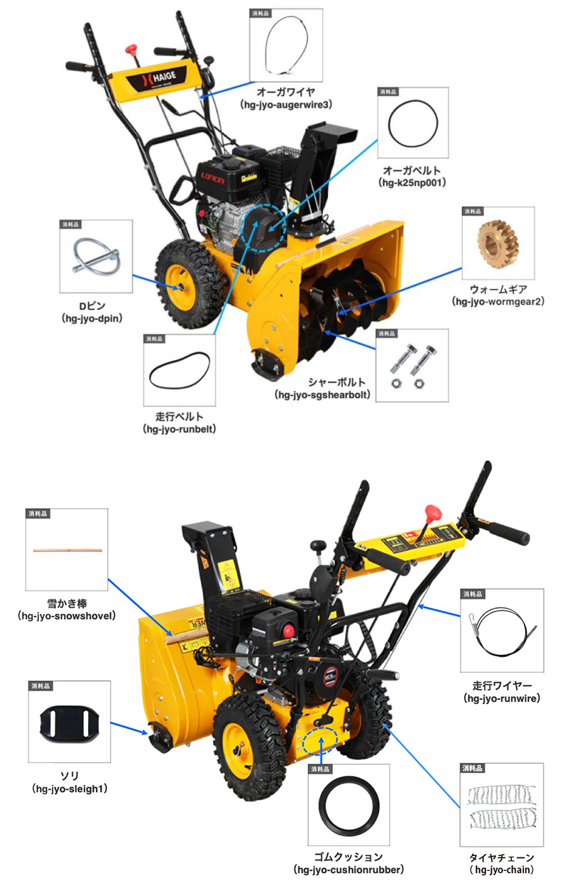 HAIGE - HG-K25（除雪機）｜Yahoo!ショッピング