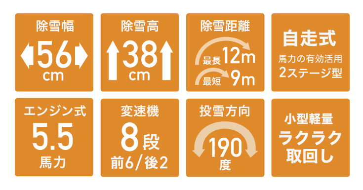 HAIGE（ハイガー） 自走式エンジン除雪機 家庭用 小型 軽量 5.5馬力