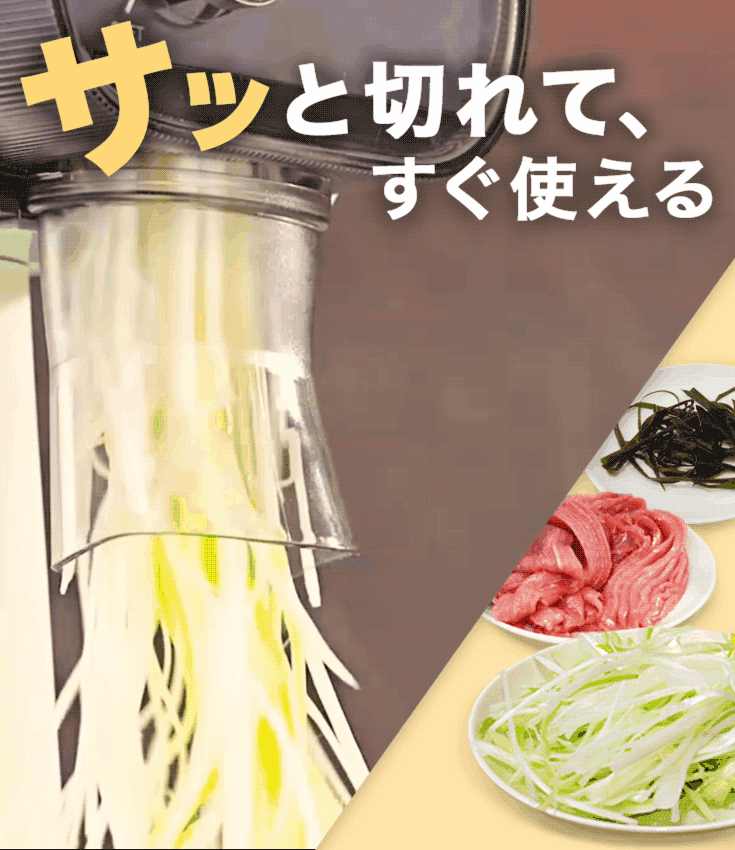 ハイガー 電動白髪ねぎカッター ネギカッター 野菜スライサー PSE取得