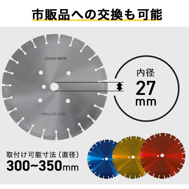 HAIGE ハイガー公式 コンクリートカッター 小型 手押し式 HAIGE ハイガー公式 コンクリートカッター 小型 手押し式