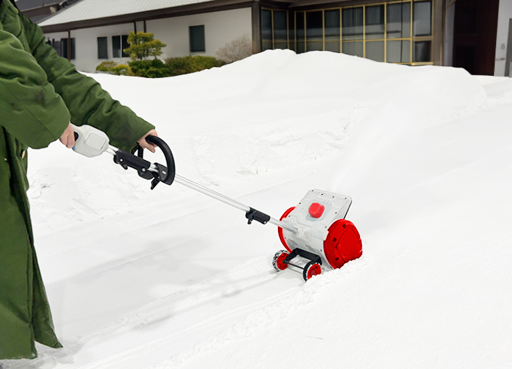 時間がない朝もサッと除雪