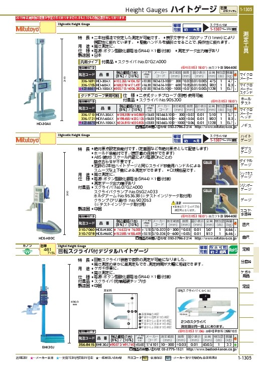 ミツトヨ デジマチックハイトゲージ(192-613-10) ( HD-30AX(192-613-10