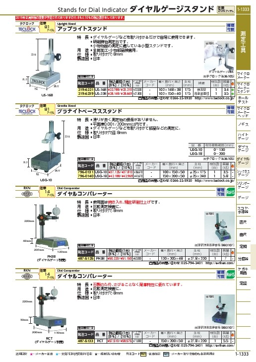 ポスターフレーム RKN ダイヤルコンパレータ T形 RCT - 通販 - www