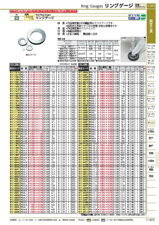 SALE】SK リングゲージ9.7MM ( RG-9.7 ) 新潟精機(株) :8176593:配管