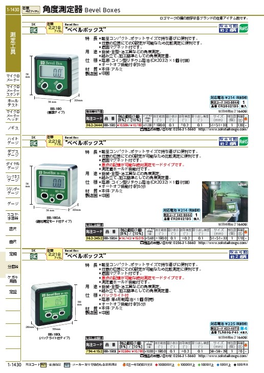 SK ベベルボックス ( BB-180A ) 新潟精機(株) : 3622452 : ORANGE TOOL