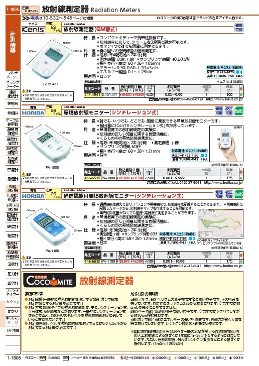 堀場 環境放射線モニター(シンチレーション式) ( PA-1000 ) (株)堀場