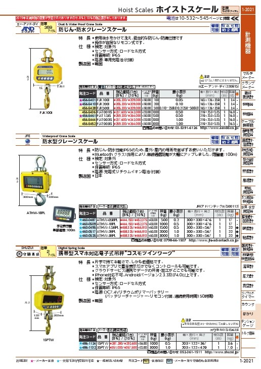 A&D クレーンスケール 100KG (FJK100I) (株)エー・アンド・デイ