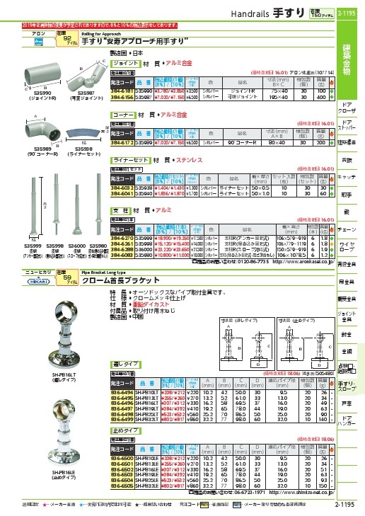 SALE】アロン 安寿アプローチ用手すり 支柱埋め込み固定式(高さ調節