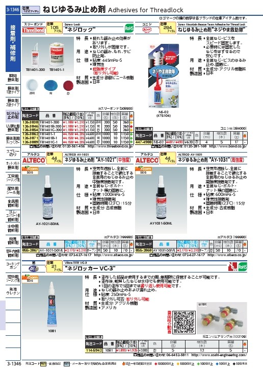 スリーボンド ねじのゆるみ・もれ・さび防止剤 TB1401B 200g 青色 TB1401B-200 (株)スリーボンド  :1263846:ORANGE TOOL TOKIWA 通販 