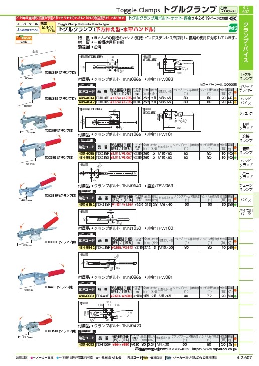 スーパー ベアリング・グリッププーラーセット(プロ用強力型)破断荷重