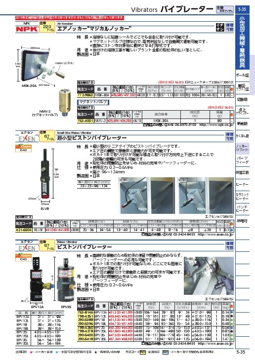 NPK マグネットバルブ マジカルノッカー用 30466 ( NMV-2 ) 日本ニュー