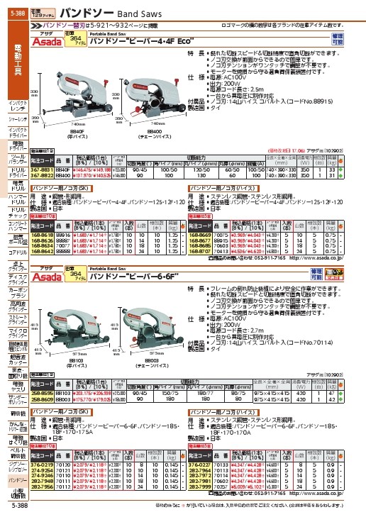 アサダ ビーバー4・4F・125・12F用のこ刃 SK 14山() ( 88887 )(10本