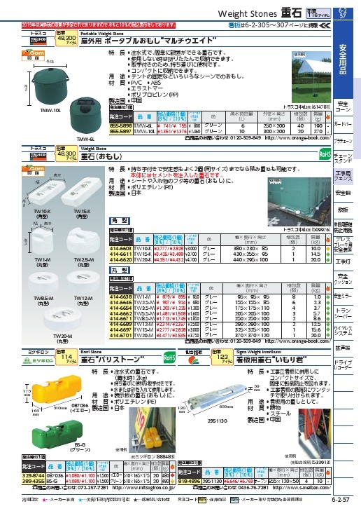 TRUSCO 重石(おもし)丸型 5.5KG型 ( TW5.5-M ) トラスコ中山(株) :4146662:ORANGE TOOL TOKIWA -  通販 - Yahoo!ショッピング