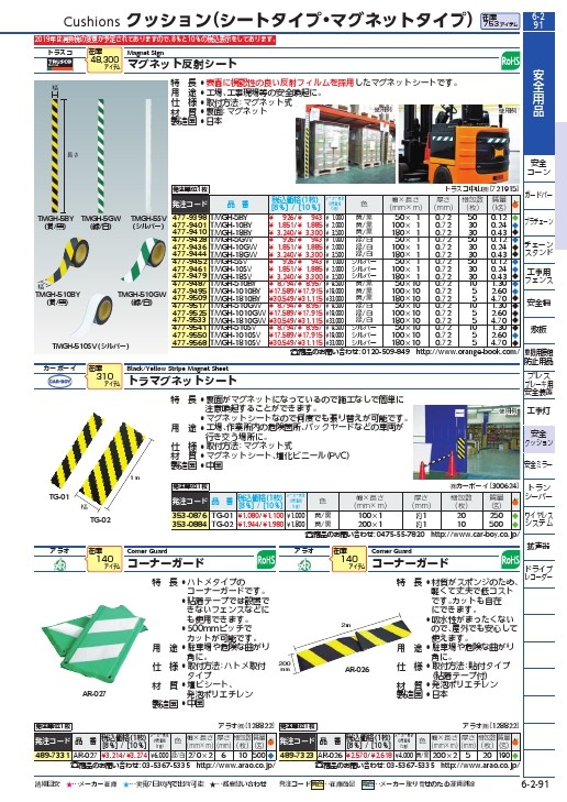 TRUSCO マグネット反射シート シルバー 50mmX10m ( TMGH-510SV