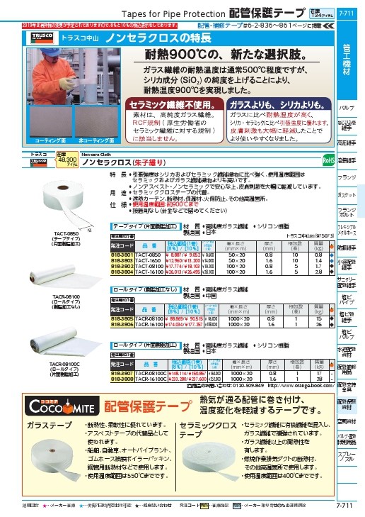 TRUSCO ノンセラクロスロール 1.6X1000mm 20m ( TACR-16100 ) トラスコ