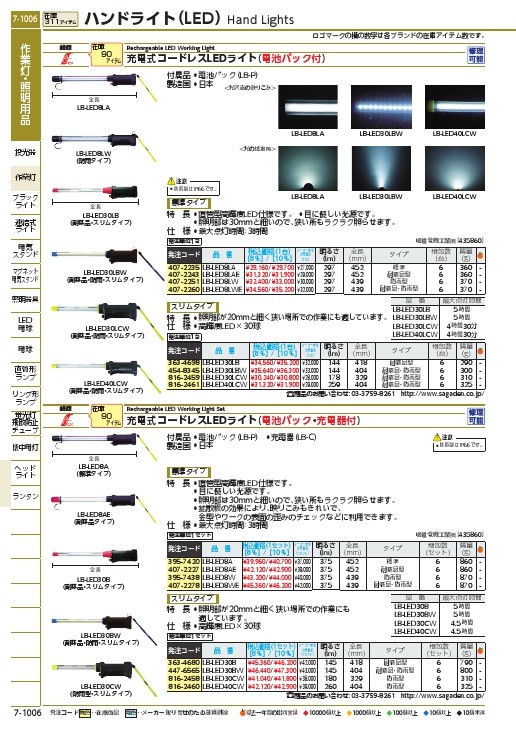 SALE】saga コードレスライトLED本体 ( LB-LED8LA ) 嵯峨電機工業(株