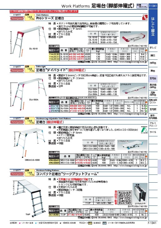 ハセガワ Proシリーズ 足場台 ( DL-1510 ) 長谷川工業(株) :1143321