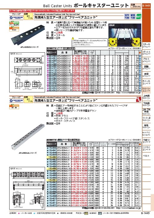 SALE】FREEBEAR エアー浮上式フリーベアユニット ( AFU-3836AL-10