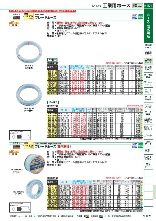 SALE】TRUSCO ブレードホース 19X26mm 50m ( TB-1926D50 (19X26)50M