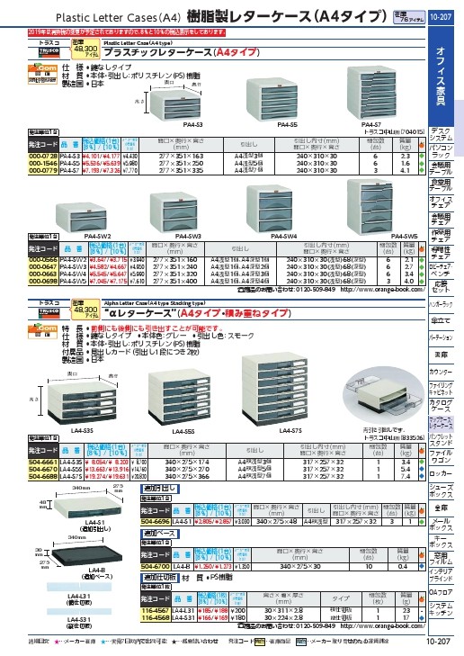 TRUSCO αレターケース用追加引き出し ( LA4-S1 ) トラスコ中山(株