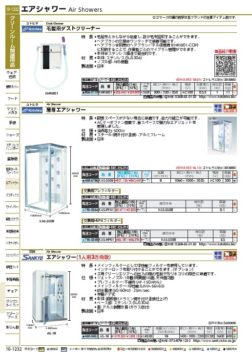 三共 1人用3方向吹エアーシャワー AS-18 1台 □▽460-0452【代引決済