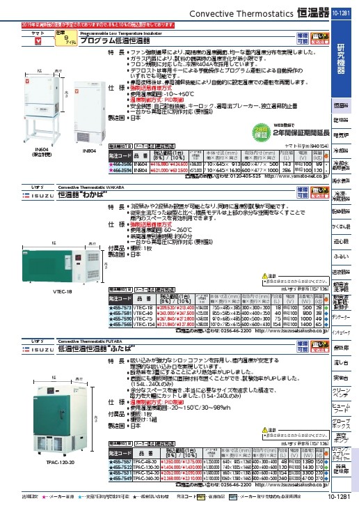 ヤマト 低温インキュベーター ( IN804 ) ヤマト科学(株) : 4663594