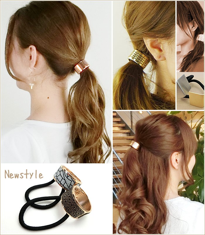 リトルムーン・ヘアアクセサリー - ヒンジゴム・ちょうつがいタイプ