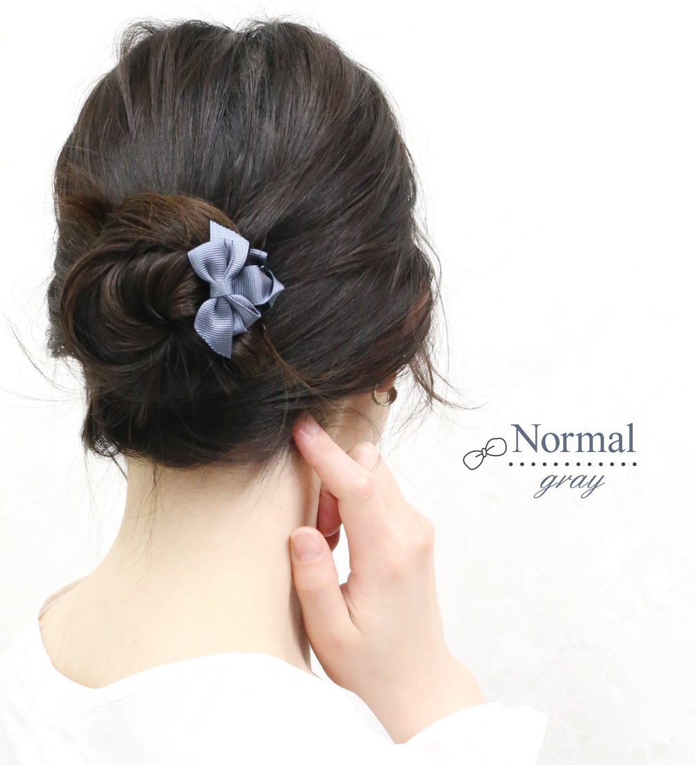 みるきぃぐれい ヘアクリップ｜ハンドメイド・手芸