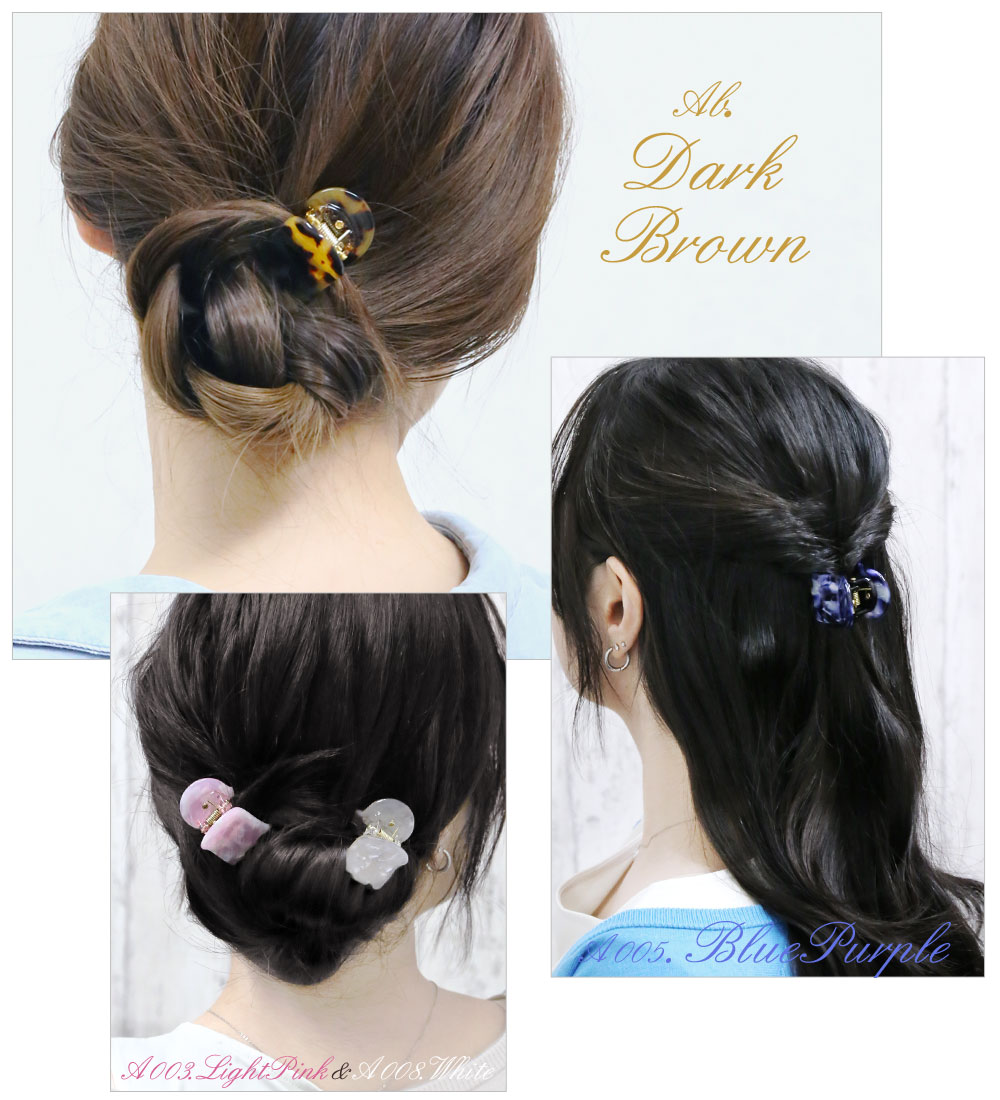リトルムーン バンスクリップ ヘアクリップ 革命クリップ ヘア