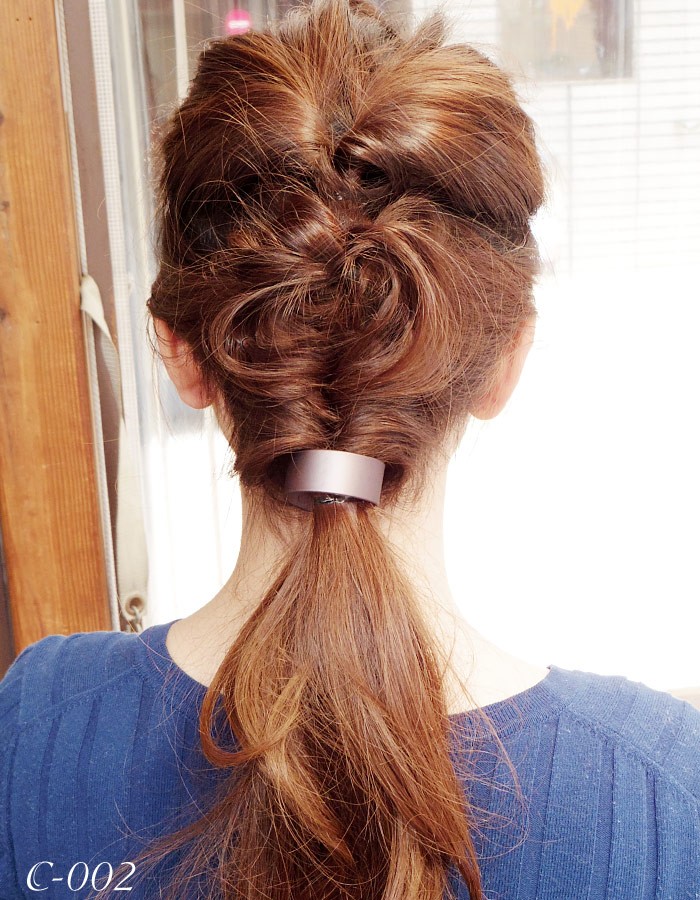 リトルムーン PlatinumAsh ヘアクリップ マット バンスクリップ