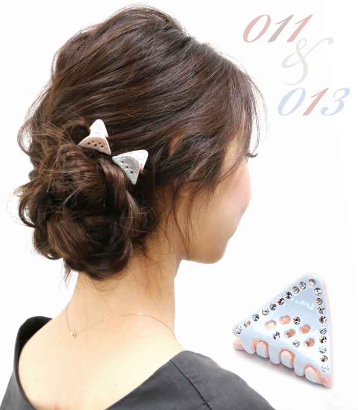 リトルムーン ヘアクリップ バンスクリップ エナメル ライン